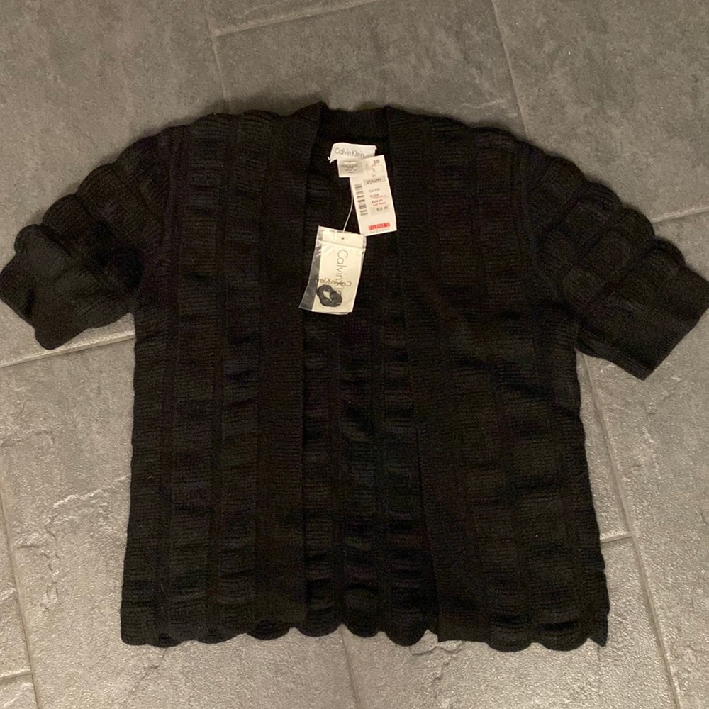 NWT Calvin Klein short sleeved cardigan